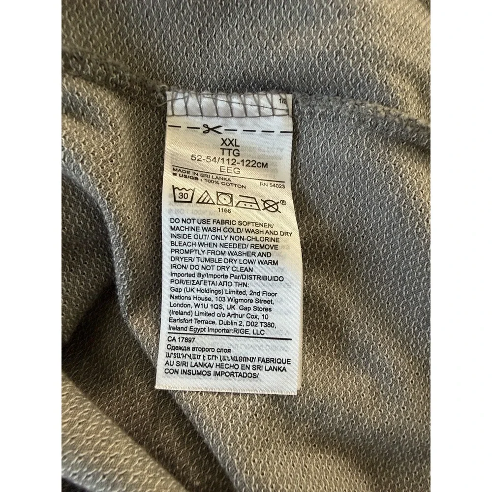 NWT Banana Republic‎ Luxury-Touch Performance Polo Shirt Gray Mens Sz XXL